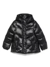 Fay Hooded Puffer Jacket In Nero