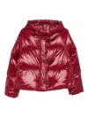 Fay Hooded Puffer Jacket In Red