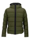 Fay Hooded Quilted Jacket In Gold