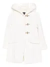Fay Hooded Toggle Coat In White