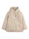 Fay Hooded Jacket With Drawstring And Pockets In Neutral