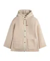 Fay Hooded Jacket With Drawstring And Pockets In Neutral