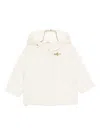 Fay Hooded Toggle-fastening Coat In White