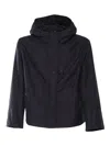 Fay Short Parka Coat In Blue