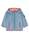 Fay Hooded Windbreaker Jacket In Blue