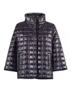 Fay Quilted Cape With Padded Texture In Black