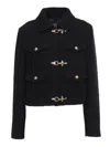 Fay 3-hook Wool Jacket In Black