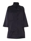 Fay Short High Collar Waterproof Jacket In Black