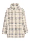 Fay Lined Cape With Hook In Multicolor
