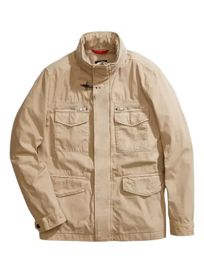 Fay Hook-closure Jacket In Brown