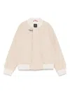 Fay Hook-detail Bomber Jacket In 中性色