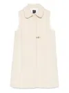 Fay Hook-fastening Gilet In White