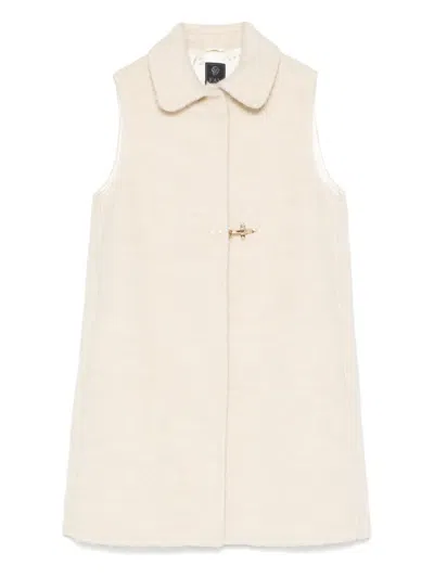 Fay Kids' Hook-fastening Gilet In White