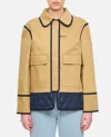 Fay Stretch Gabardine Pea Coat With Hook