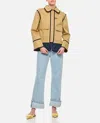 Fay Stretch Gabardine Pea Coat With Hook In Beige