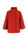 Fay Structured Short Cape In Red