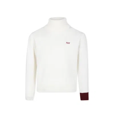 Fay Kids' Ivory Turtleneck For Boy With Logo