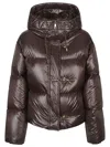 Fay Down Jacket With Hood In Animal Print