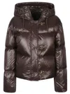 Fay Down Jacket With Hood In Animal Print
