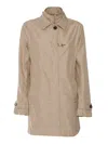 Fay Virginia Morning Gancio Coat In Beige