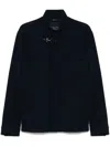 Fay Blue Jacket In Wool With Hook And Pockets In Blue