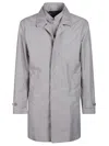Fay Trench Morning Coat Impermeabile Double Front In Brown