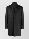 Fay Jacket Chest Flap Pockets Notch Lapels In Black