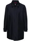 Fay Layered Long Sleeve Buttoned Waterproof Coat