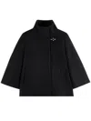 Fay Jacket With Front Pockets And High Collar In Black