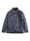 Fay Chic Four-button Mini Jacket In Blue
