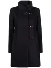 Fay Romantic Lined Coat In Blue