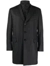Fay Easy Db Single-breasted Layered Coat In Grey