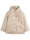Fay Hooded Jacket With Drawstring And Pockets In Gold