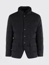 Fay Structured Double-breasted Down Jacket With Smooth Finish In Black