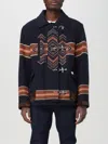 Fay Embroidered Wool Blend 4 Ganci Yateh Jacket In Blau