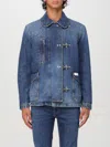 Fay Denim Jacket With 4 Hooks In Denim