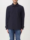 Fay Morning Button-up Jacket In Navy