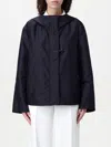 Fay Stretch Gabardine Caban In Blue
