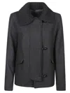 Fay Graphite Wool Jacket Women In Gray