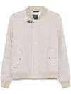 Fay Beige Jacket In Linen With Hook In Medium Skin