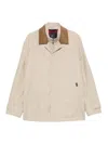 Fay Quilted Beige Jacket With Adjustable Hood In Neutral
