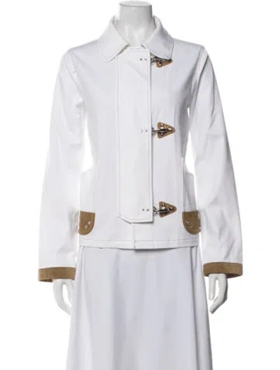 Pre-owned Fay Jacket In White
