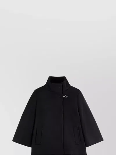 FAY JACKET WITH FRONT POCKETS AND HIGH COLLAR