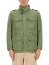 Fay Utility-inspired Green Jacket In Green