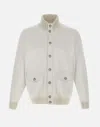Fay Cotton Bomber Jacket Double Construction