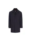 Fay Blue Nylon Morning Raincoat