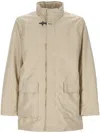 Fay Jacket With Hidden Hood And Practical Pockets In Beige