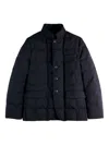 Fay Padded Down Coat Stand-up Collar In Black