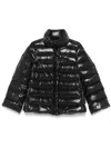 Fay Navy Blue Padded Quilted Jacket In Black