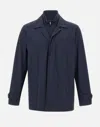Fay Db Front Morning Jacket In Blue
